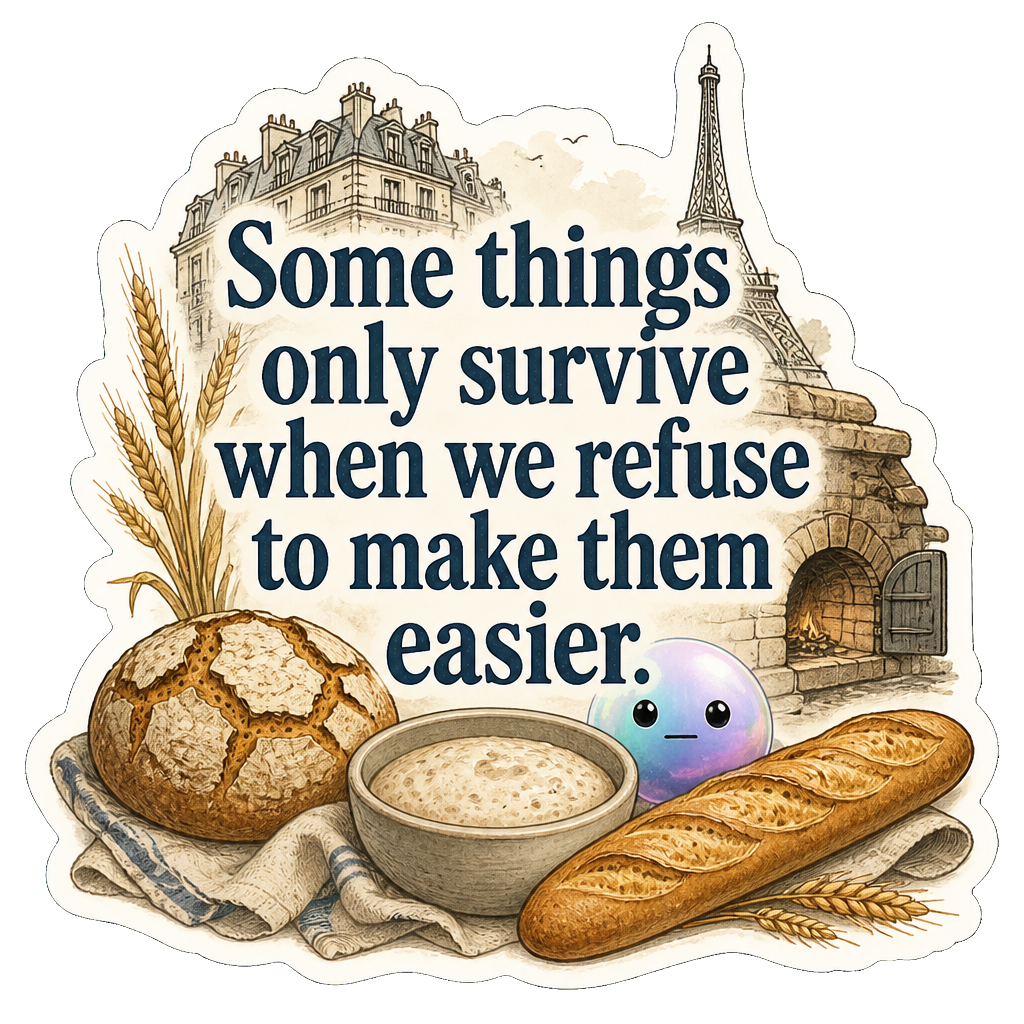 Some things only survive when we refuse to make them easier.