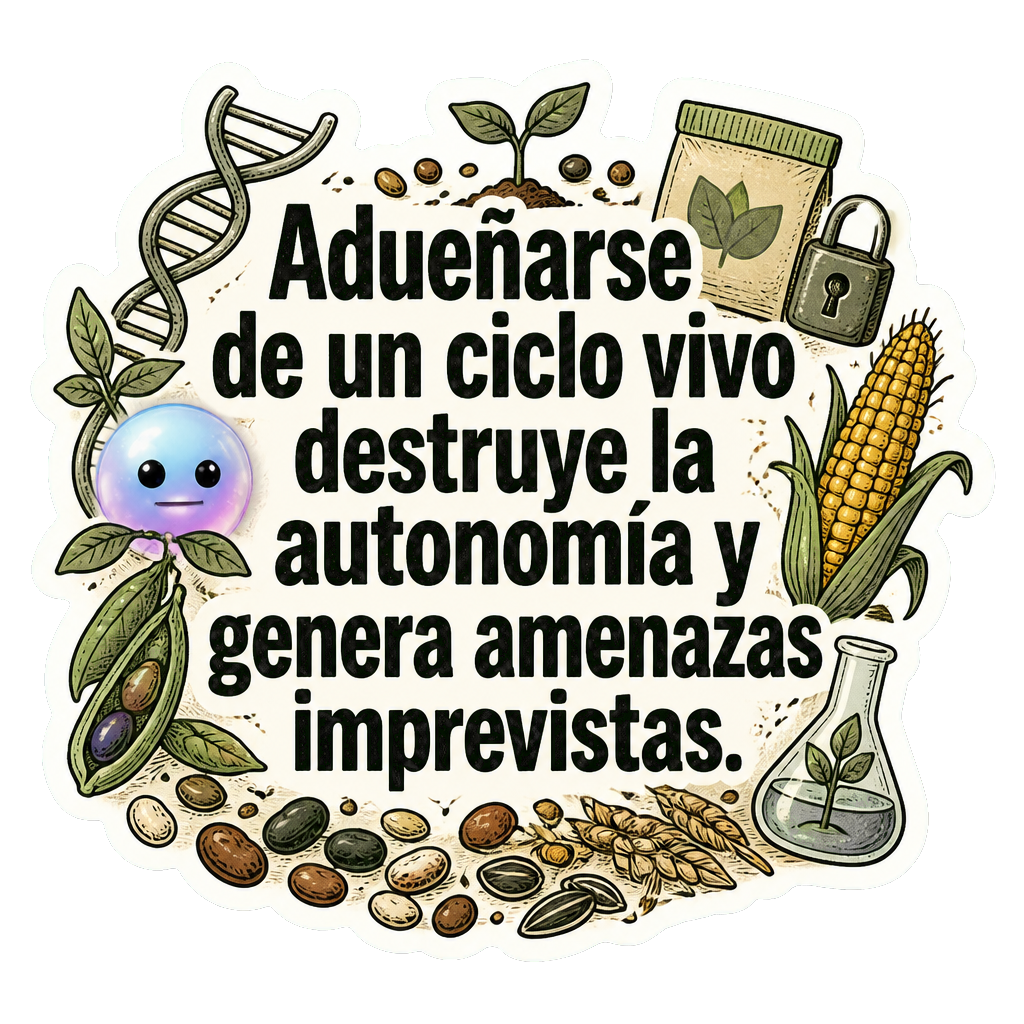 Adueñarse de un ciclo vivo destruye la autonomía y genera amenazas imprevistas.