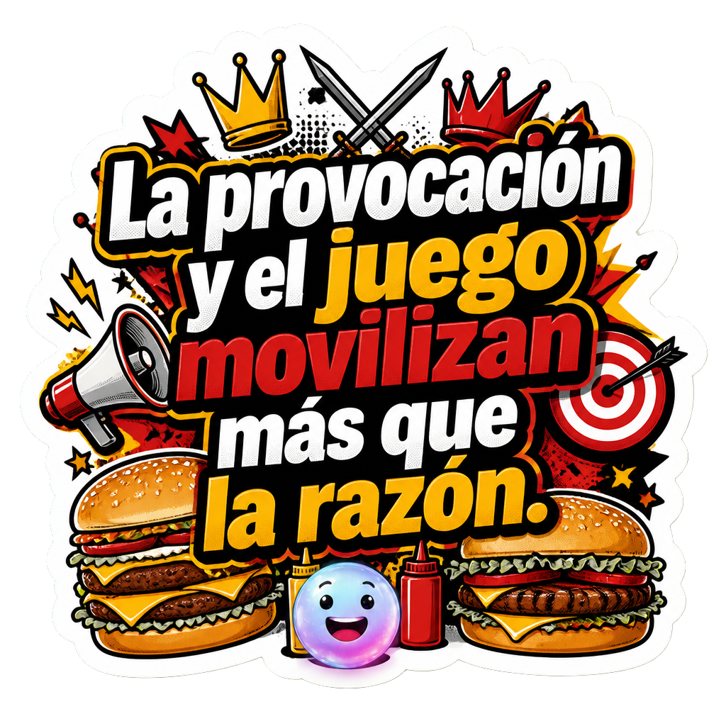 La provocación y el juego movilizan más que la razón.