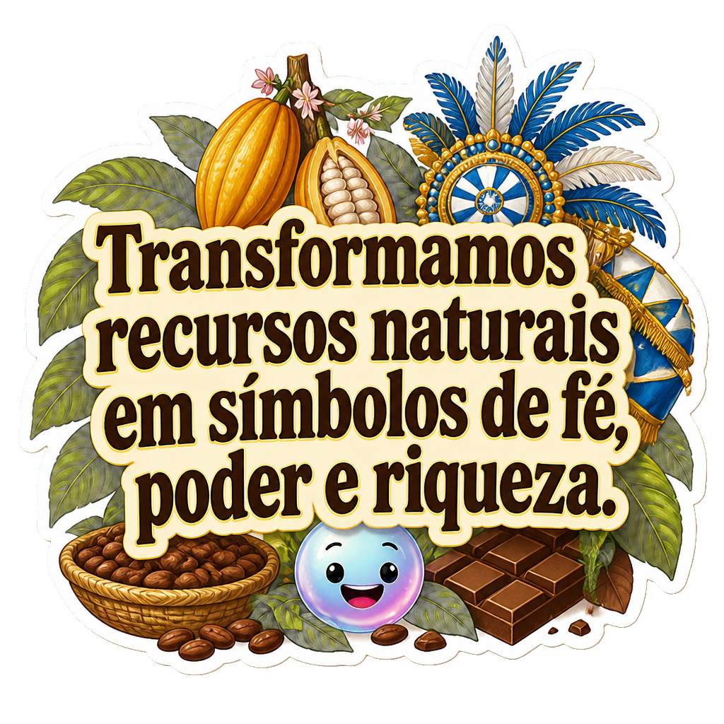 Transformamos recursos naturais em símbolos de fé, poder e riqueza.