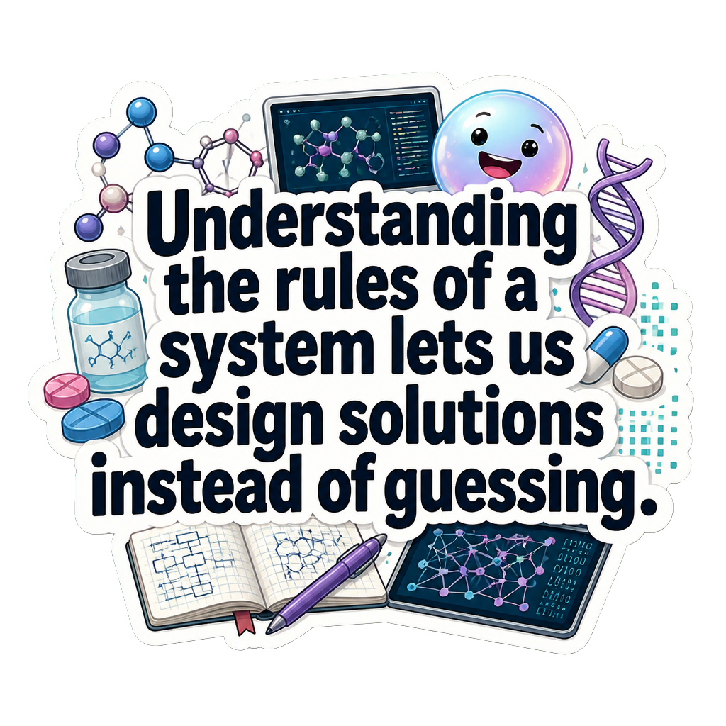 Understanding the rules of a system lets us design solutions instead of guessing.