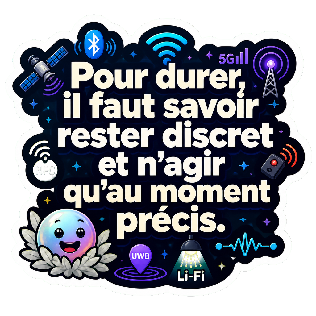 Pour durer, il faut savoir rester discret et n'agir qu'au moment précis.