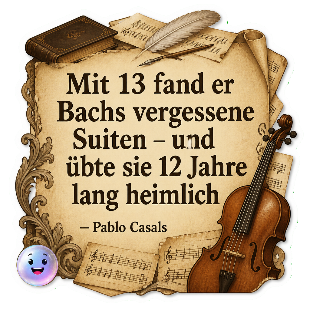 Mit 13 fand er Bachs vergessene Suiten – und übte sie 12 Jahre lang heimlich.