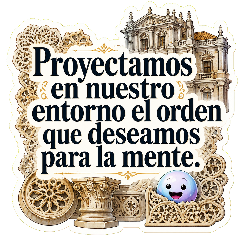 Proyectamos en nuestro entorno el orden que deseamos para la mente.
