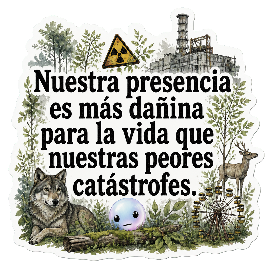 Nuestra presencia es más dañina para la vida que nuestras peores catástrofes.