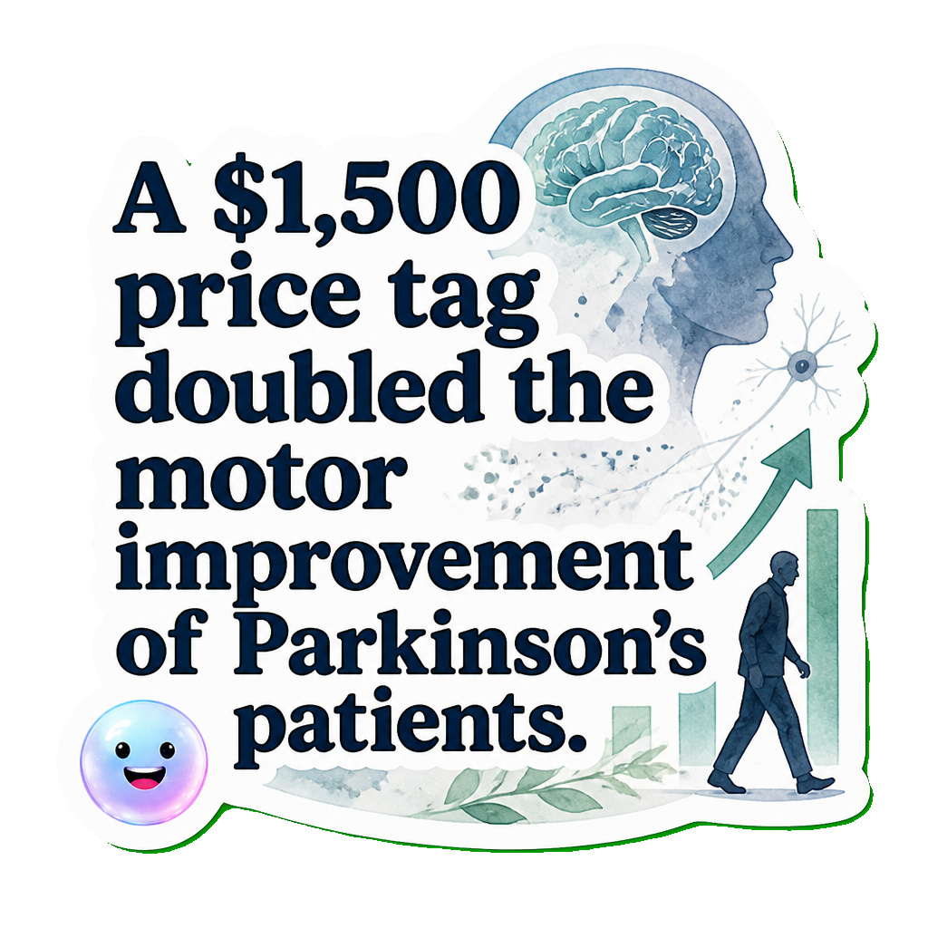A $1,500 price tag doubled the motor improvement of Parkinson's patients.