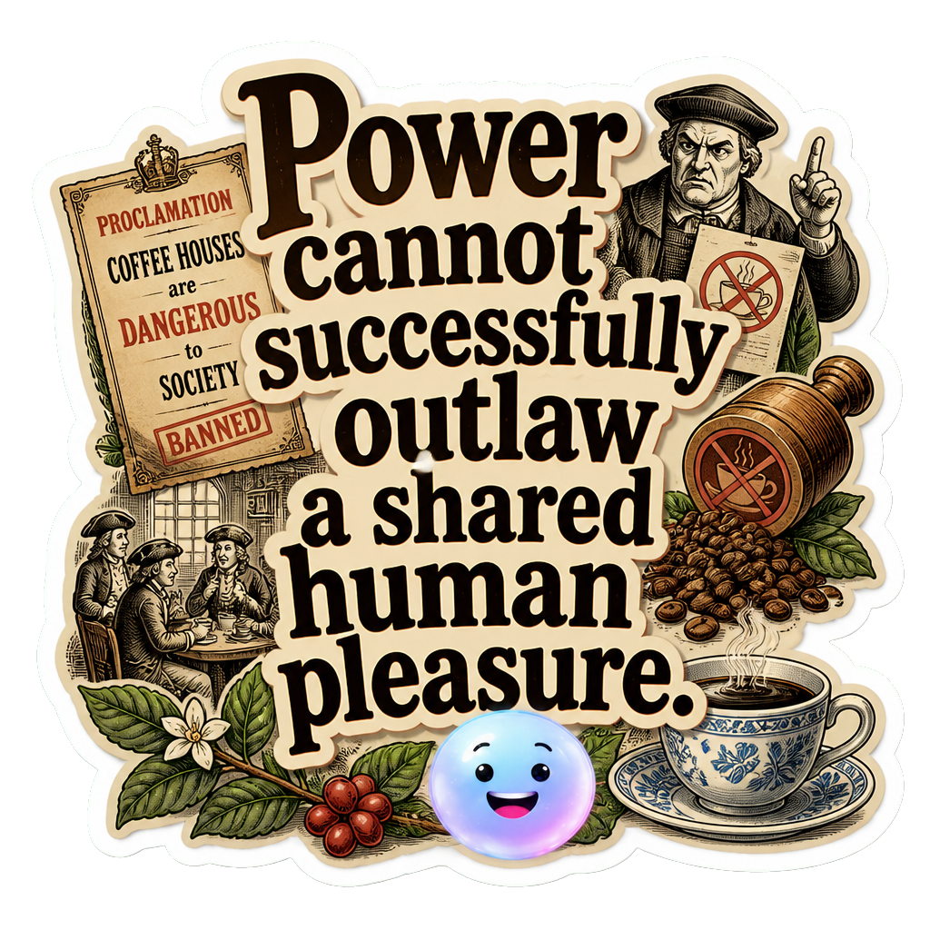 Power cannot successfully outlaw a shared human pleasure.