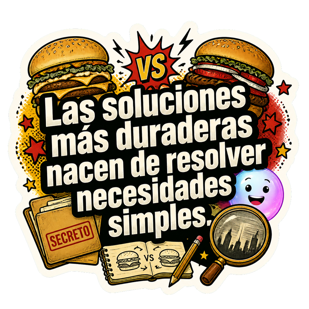 Las soluciones más duraderas nacen de resolver necesidades simples.