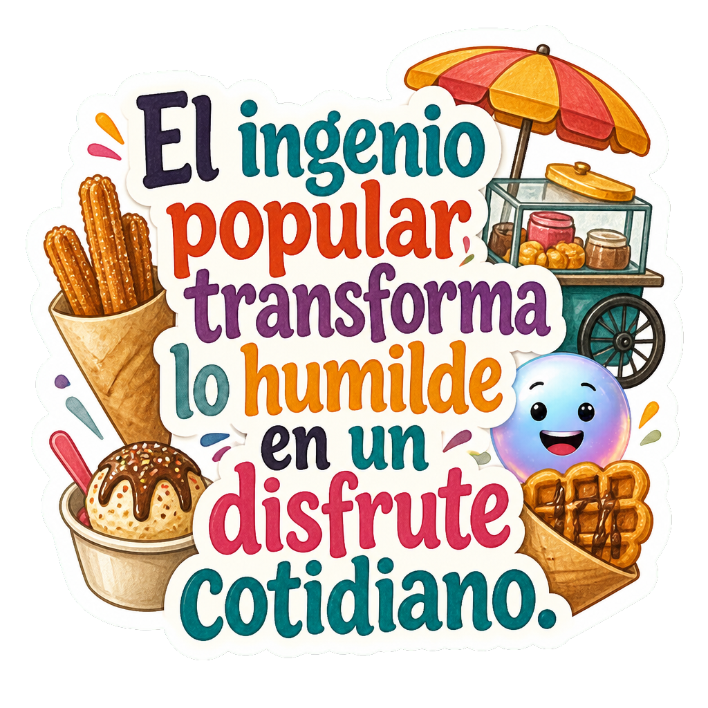 El ingenio popular transforma lo humilde en un disfrute cotidiano.