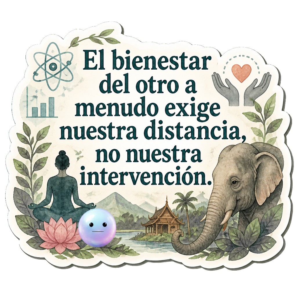 El bienestar del otro a menudo exige nuestra distancia, no nuestra intervención.