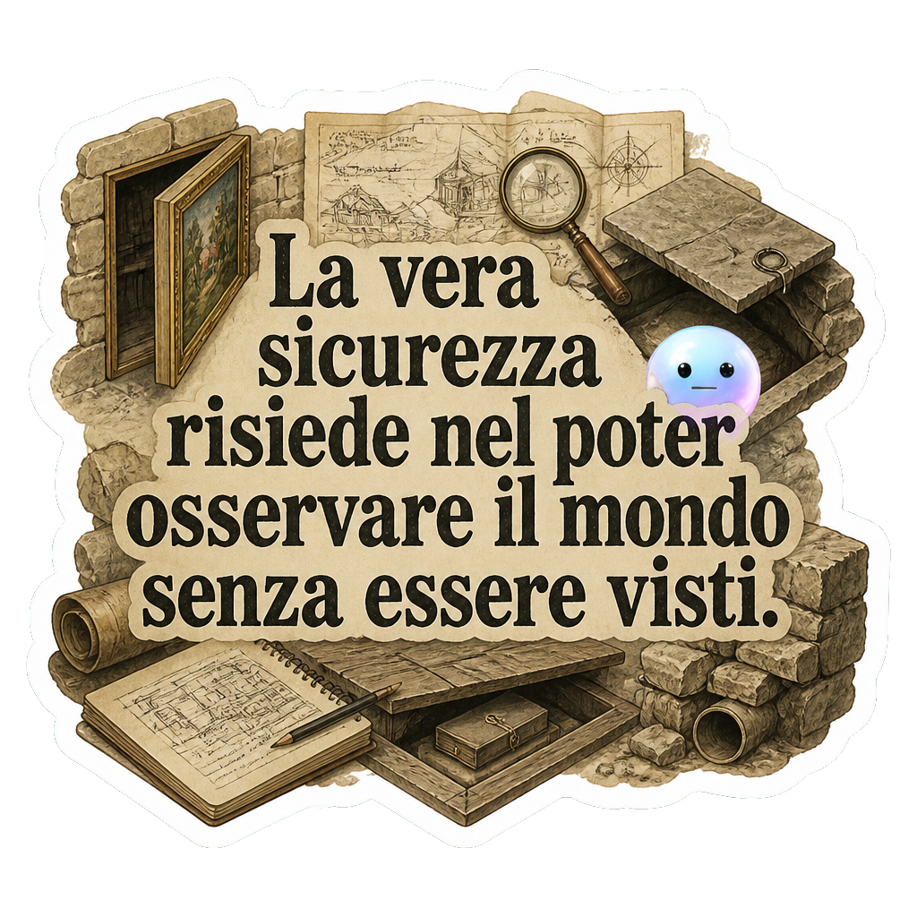 La vera sicurezza risiede nel poter osservare il mondo senza essere visti.