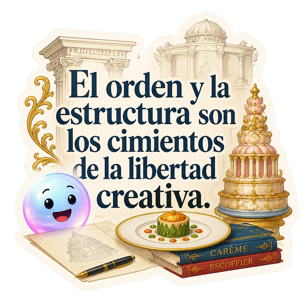 El orden y la estructura son los cimientos de la libertad creativa.