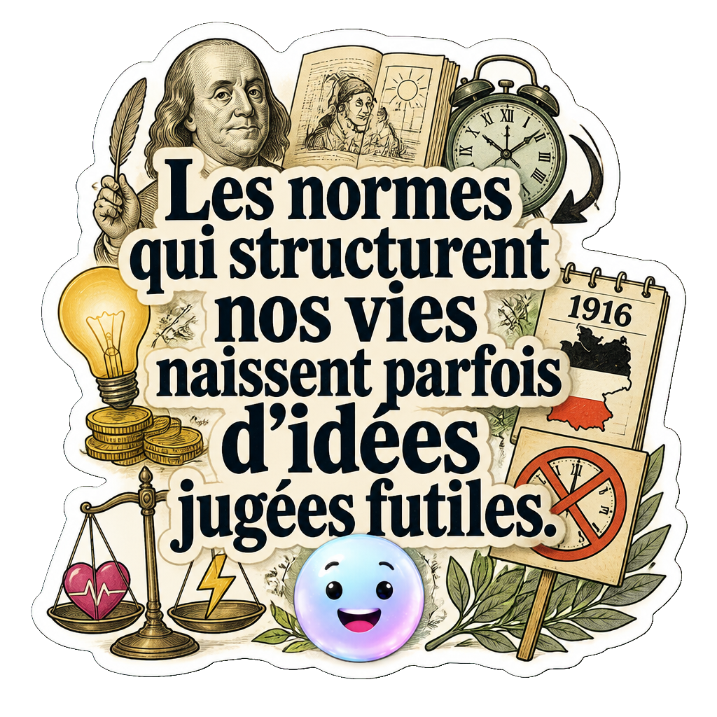 Les normes qui structurent nos vies naissent parfois d'idées jugées futiles.