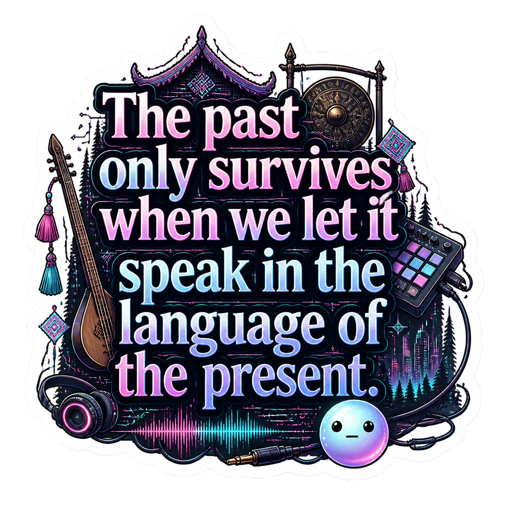 The past only survives when we let it speak in the language of the present.