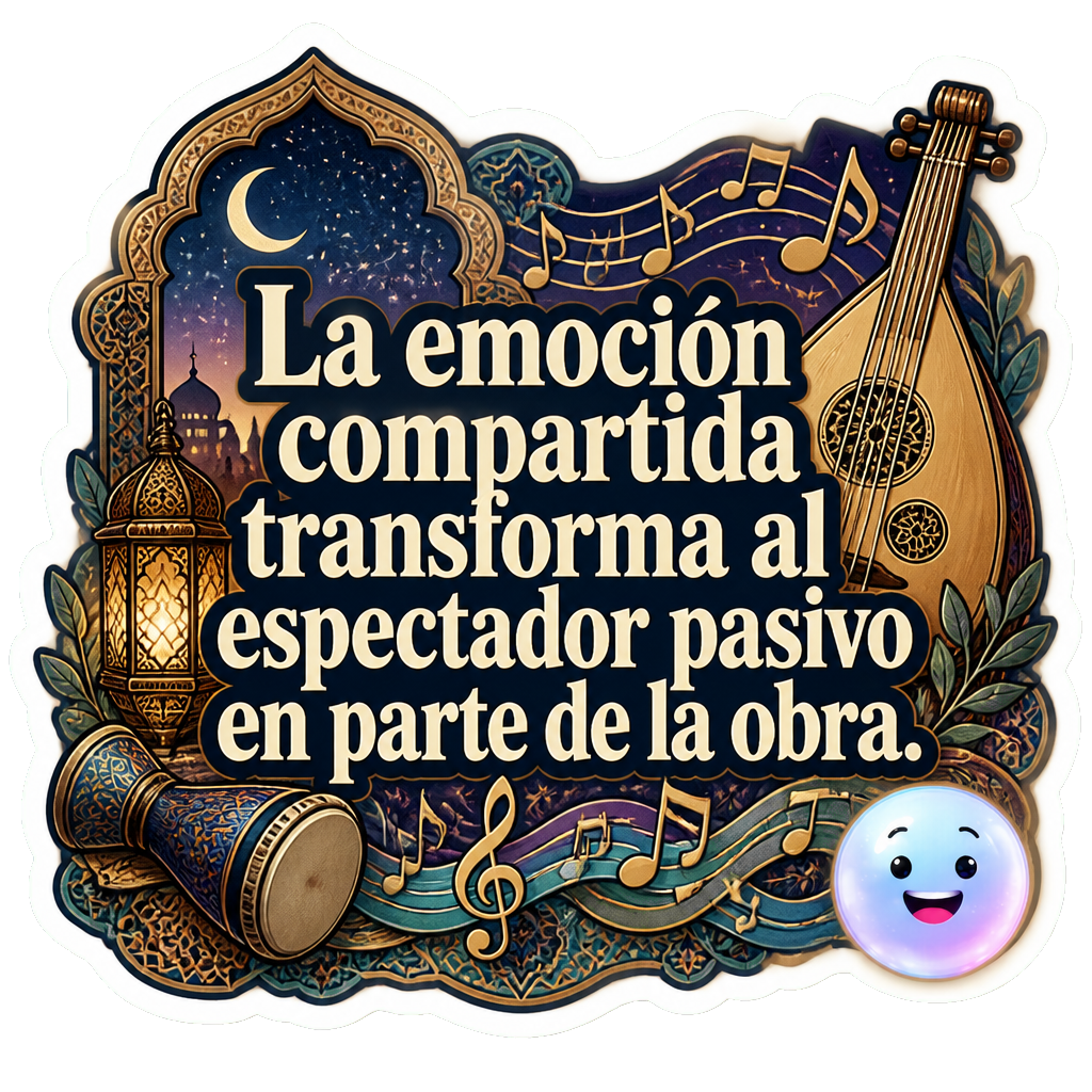La emoción compartida transforma al espectador pasivo en parte de la obra.