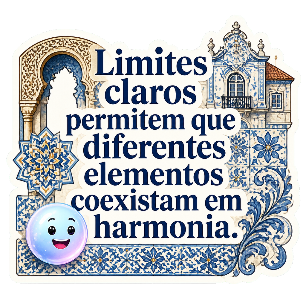 Limites claros permitem que diferentes elementos coexistam em harmonia.