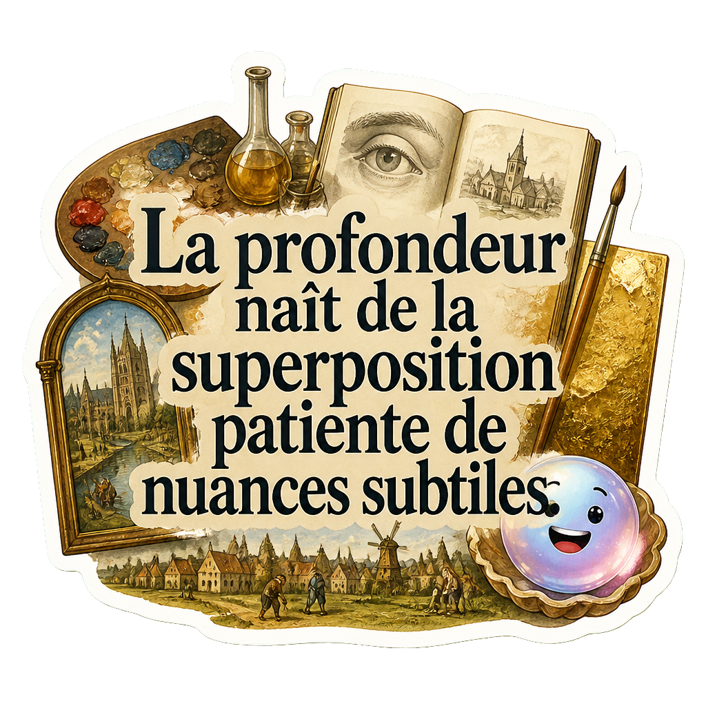 La profondeur naît de la superposition patiente de nuances subtiles.