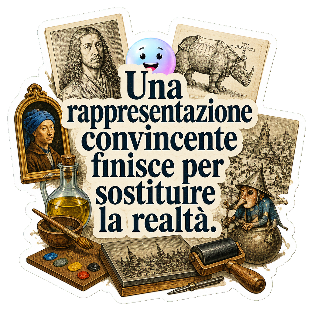 Una rappresentazione convincente finisce per sostituire la realtà.