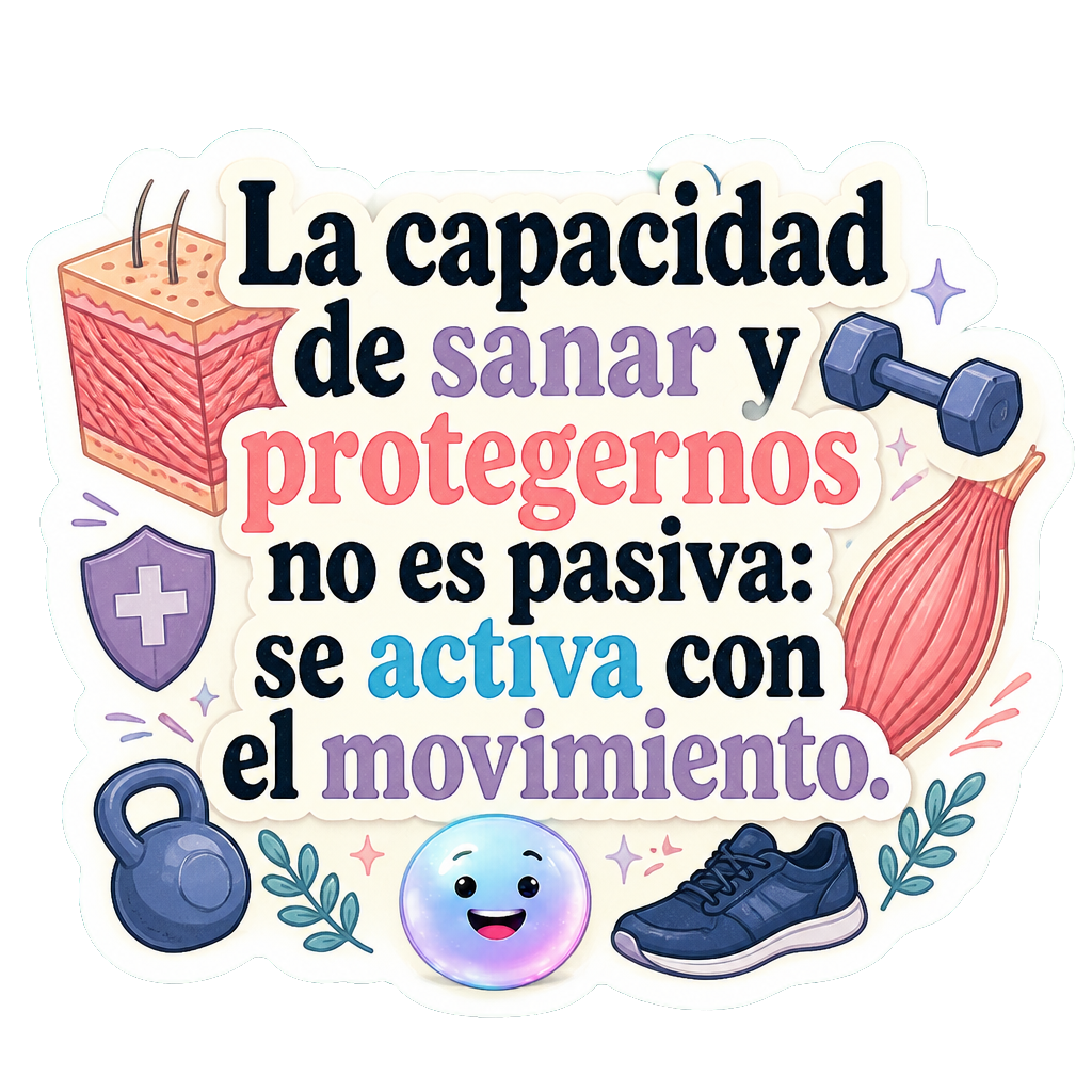 La capacidad de sanar y protegernos no es pasiva: se activa con el movimiento.