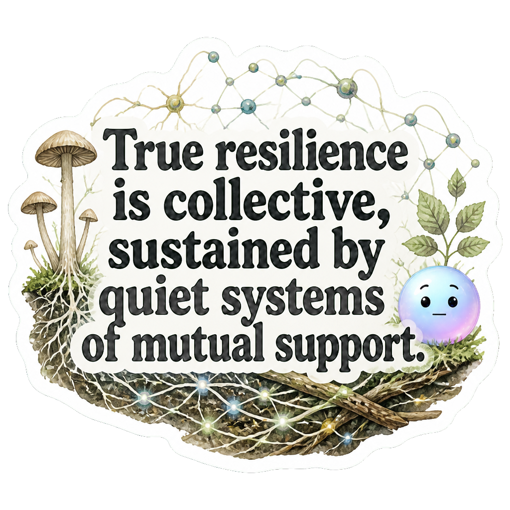 True resilience is collective, sustained by quiet systems of mutual support.