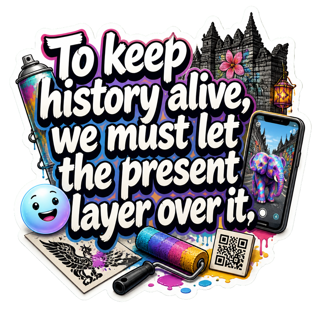 To keep history alive, we must let the present layer over it.
