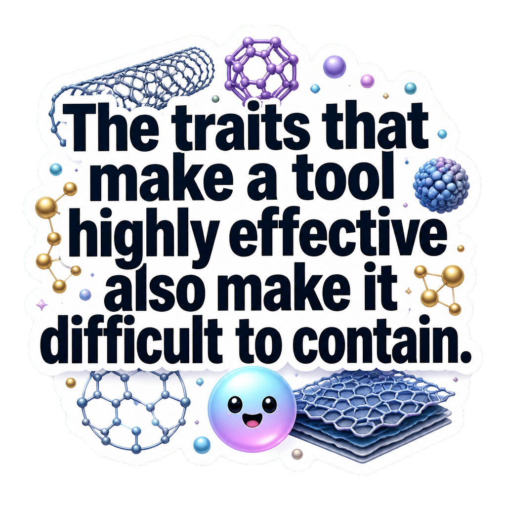 The traits that make a tool highly effective also make it difficult to contain.