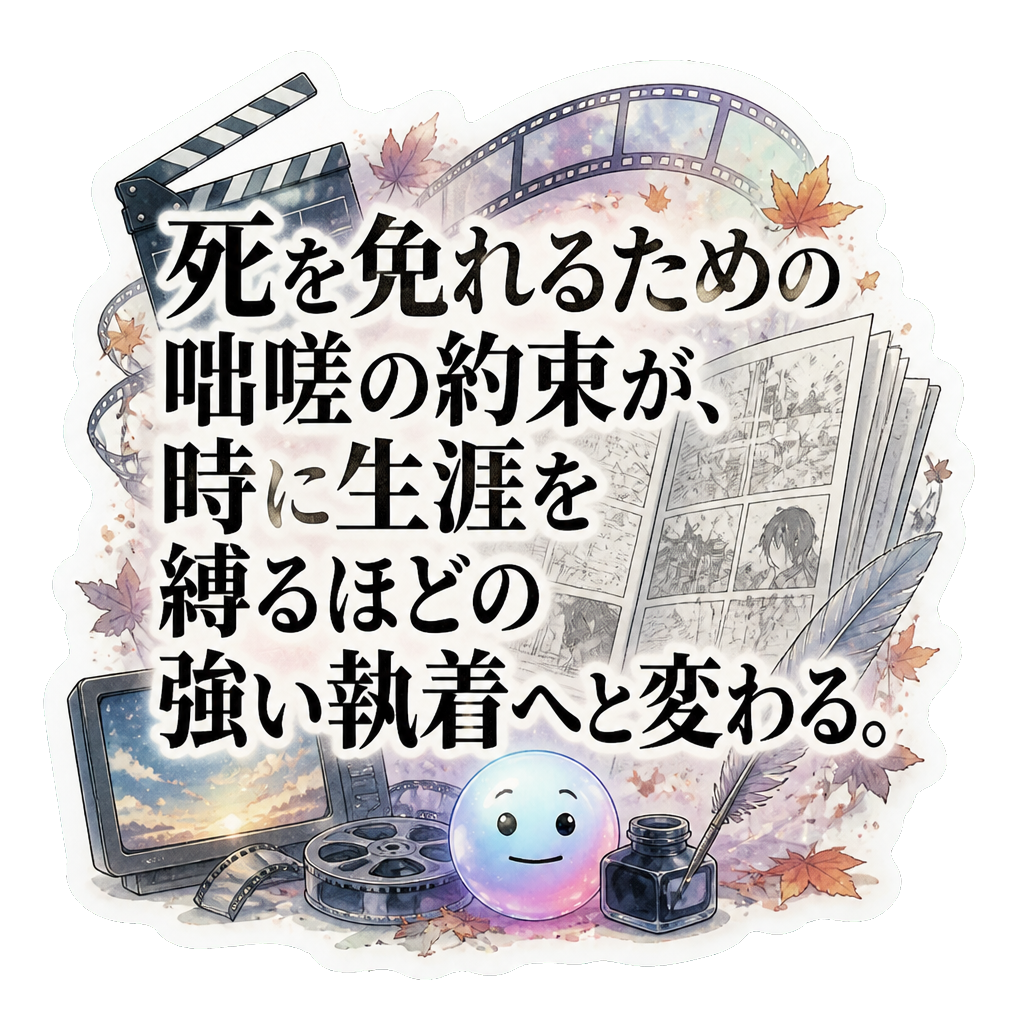 死を免れるための咄嗟の約束が、時に生涯を縛るほどの強い執着へと変わる。