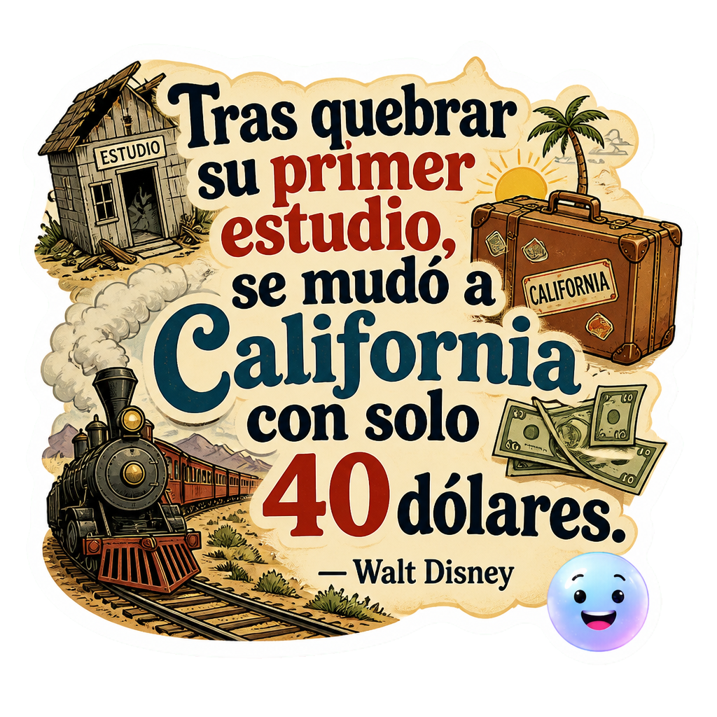 Tras quebrar su primer estudio, se mudó a California con solo 40 dólares.