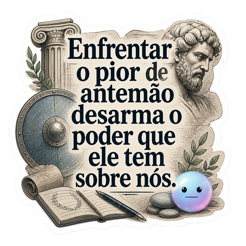 Enfrentar o pior de antemão desarma o poder que ele tem sobre nós.