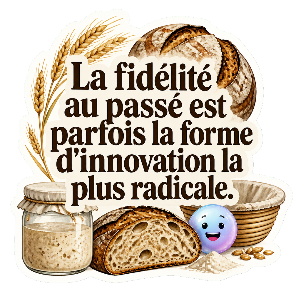 La fidélité au passé est parfois la forme d'innovation la plus radicale.