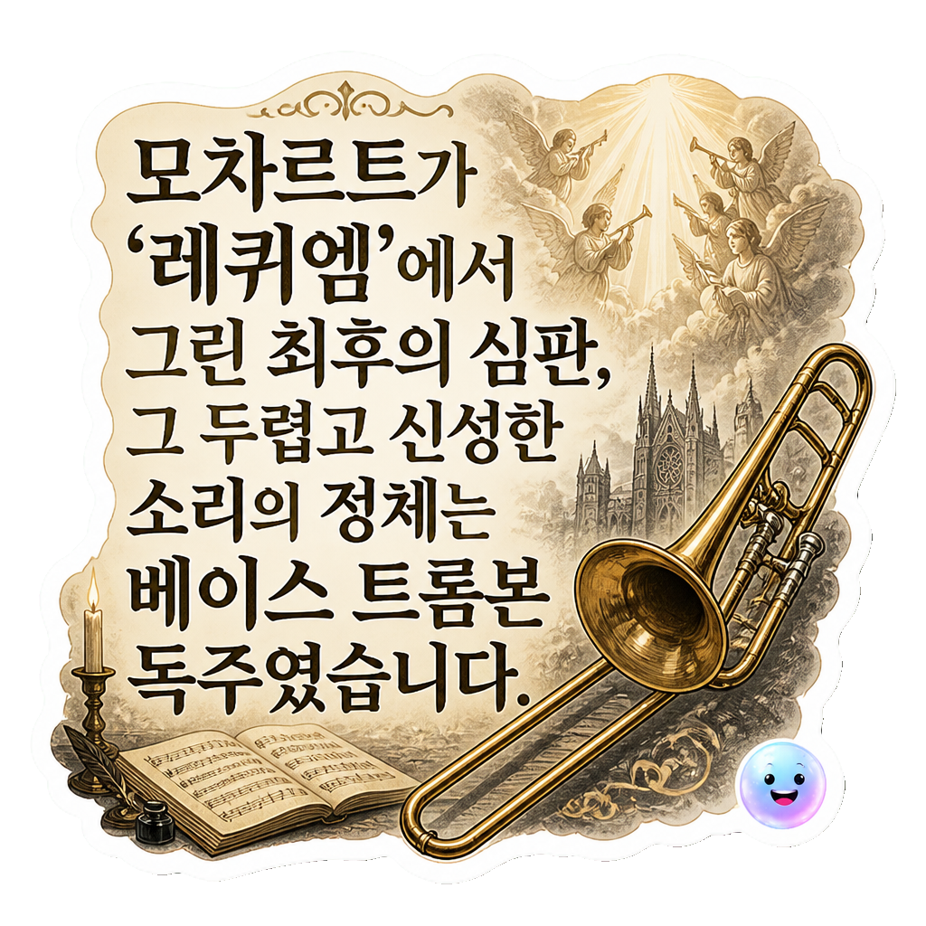 모차르트가 '레퀴엠'에서 그린 최후의 심판, 그 두렵고 신성한 소리의 정체는 베이스 트롬본 독주였습니다.