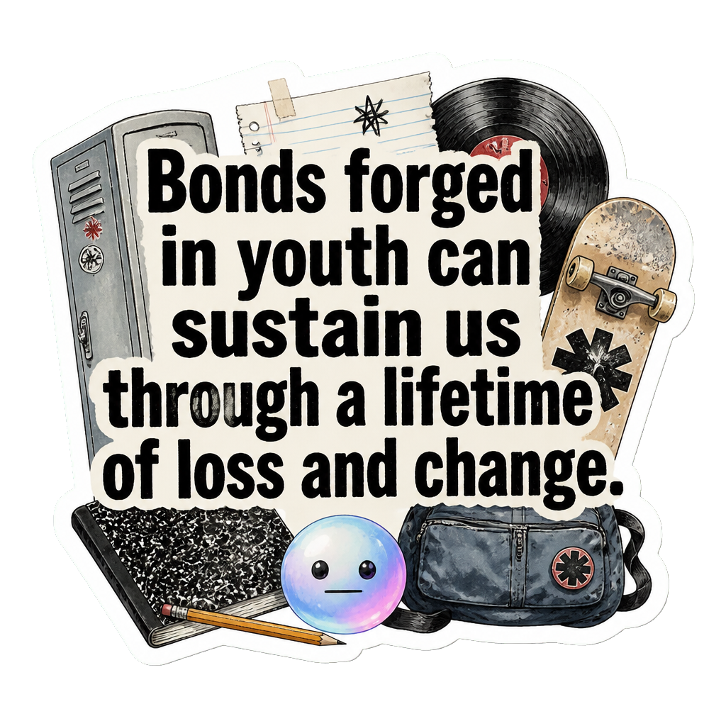 Bonds forged in youth can sustain us through a lifetime of loss and change.