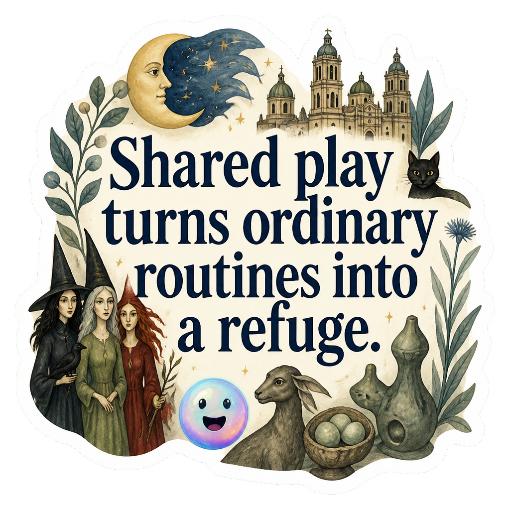 Shared play turns ordinary routines into a refuge.