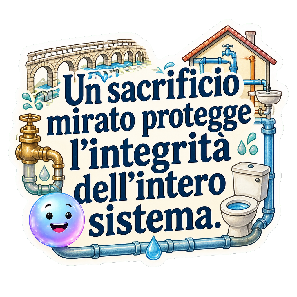 Un sacrificio mirato protegge l'integrità dell'intero sistema.