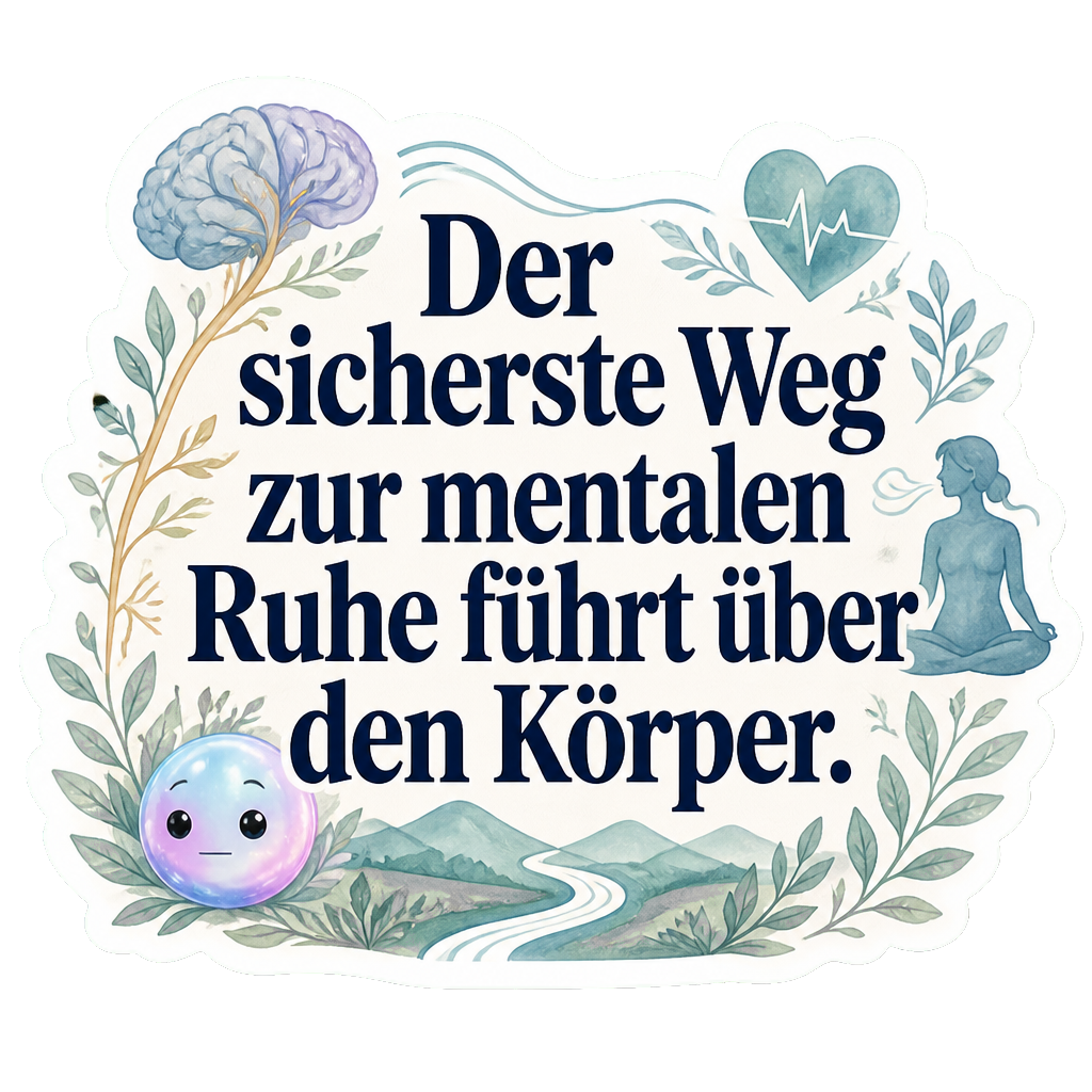Der sicherste Weg zur mentalen Ruhe führt über den Körper.
