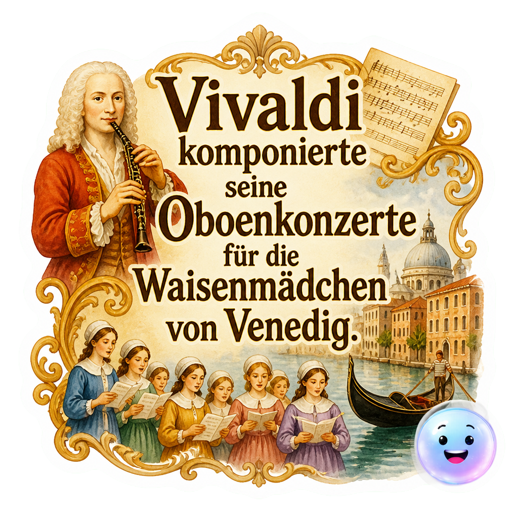 Vivaldi komponierte seine Oboenkonzerte für die Waisenmädchen von Venedig.