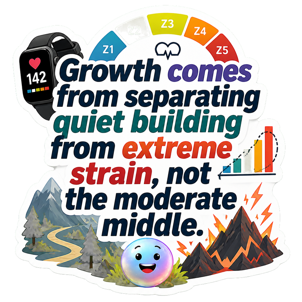 Growth comes from separating quiet building from extreme strain, not the moderate middle.