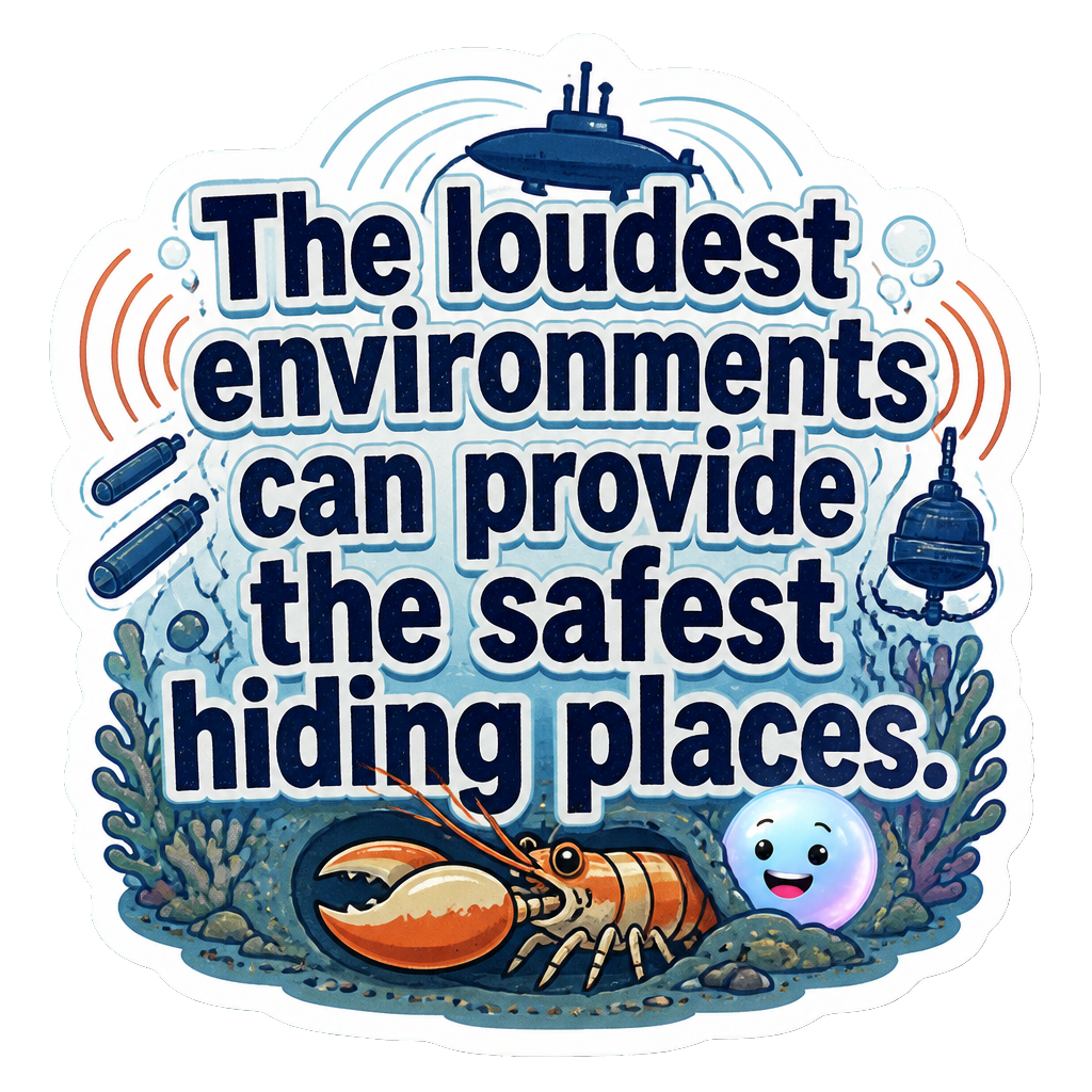 The loudest environments can provide the safest hiding places.