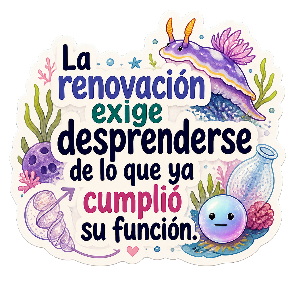 La renovación exige desprenderse de lo que ya cumplió su función.