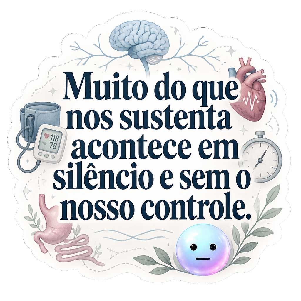 Muito do que nos sustenta acontece em silêncio e sem o nosso controle.
