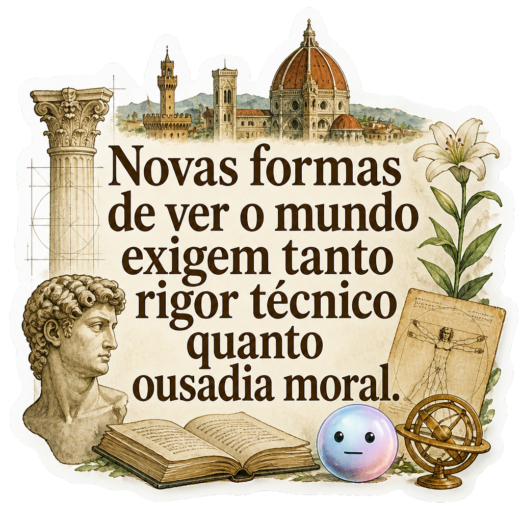 Novas formas de ver o mundo exigem tanto rigor técnico quanto ousadia moral.