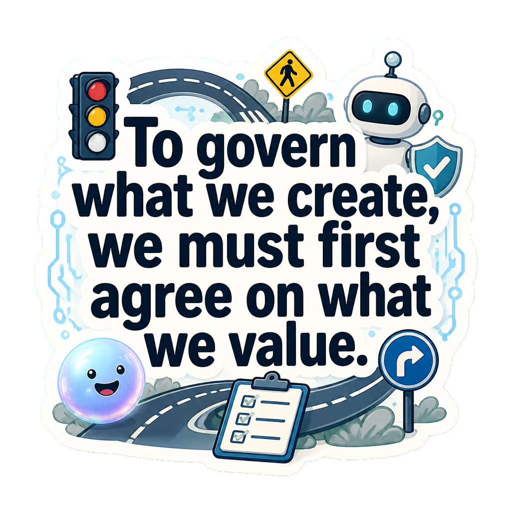 To govern what we create, we must first agree on what we value.