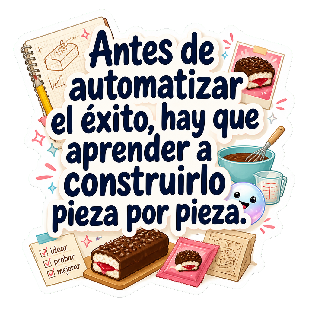 Antes de automatizar el éxito, hay que aprender a construirlo pieza por pieza.