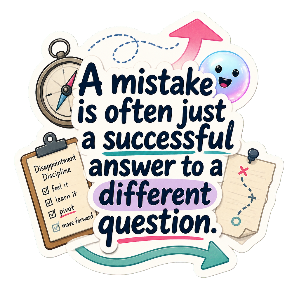 A mistake is often just a successful answer to a different question.