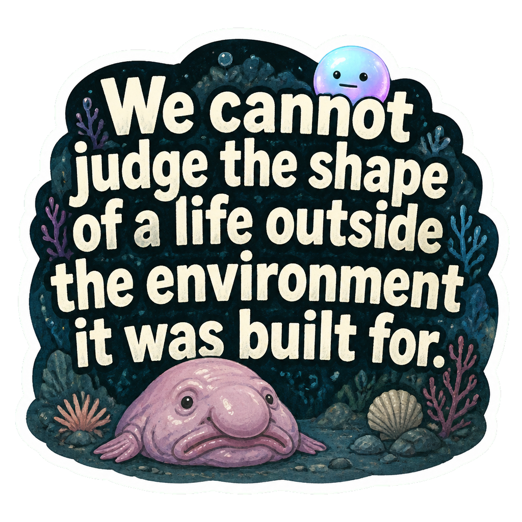 We cannot judge the shape of a life outside the environment it was built for.