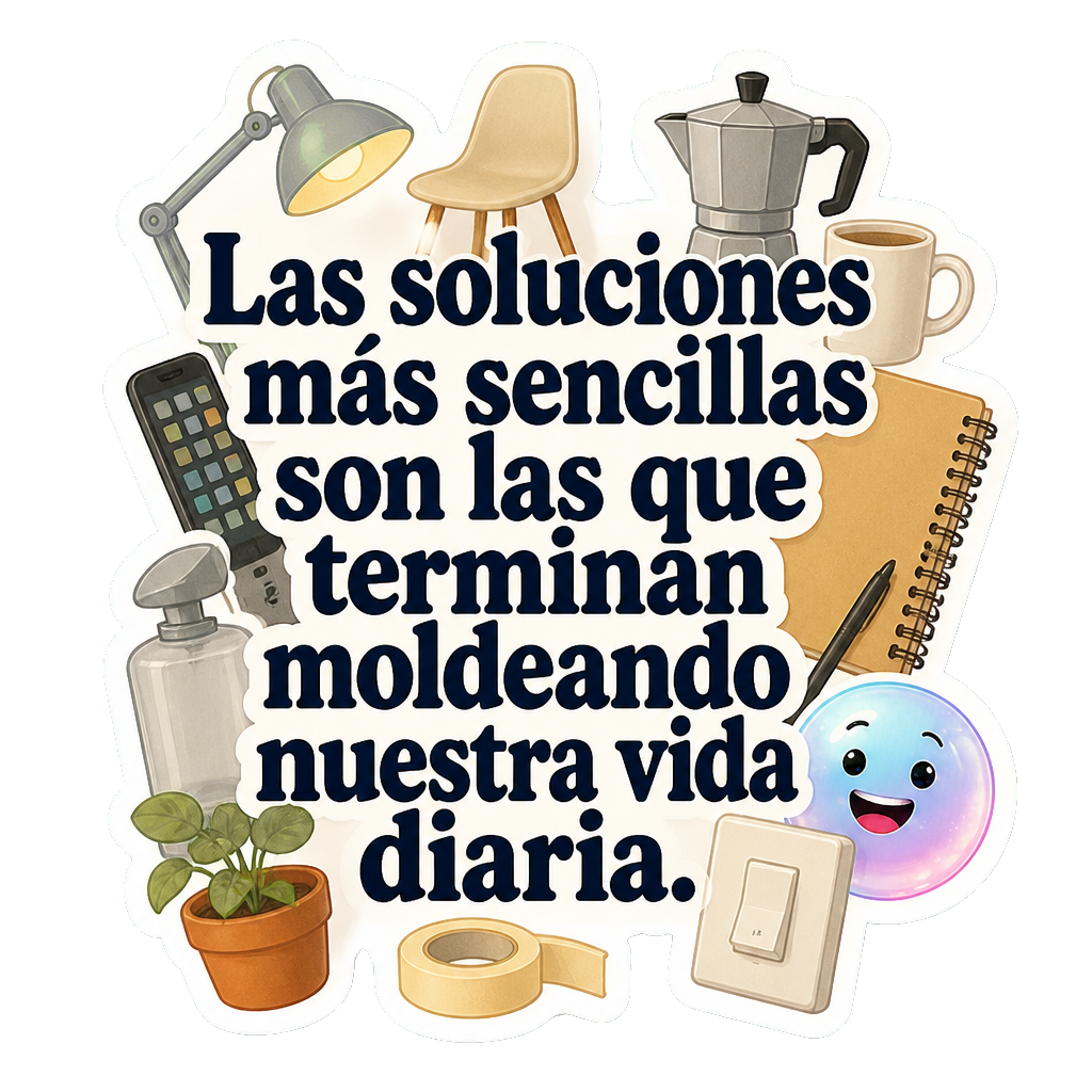 Las soluciones más sencillas son las que terminan moldeando nuestra vida diaria.