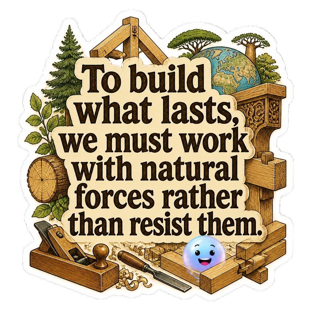 To build what lasts, we must work with natural forces rather than resist them.