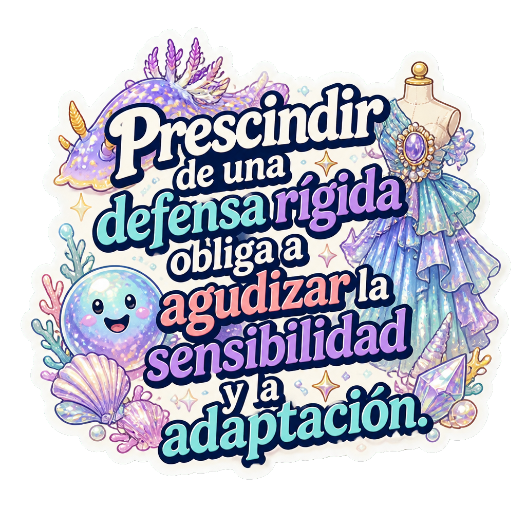 Prescindir de una defensa rígida obliga a agudizar la sensibilidad y la adaptación.