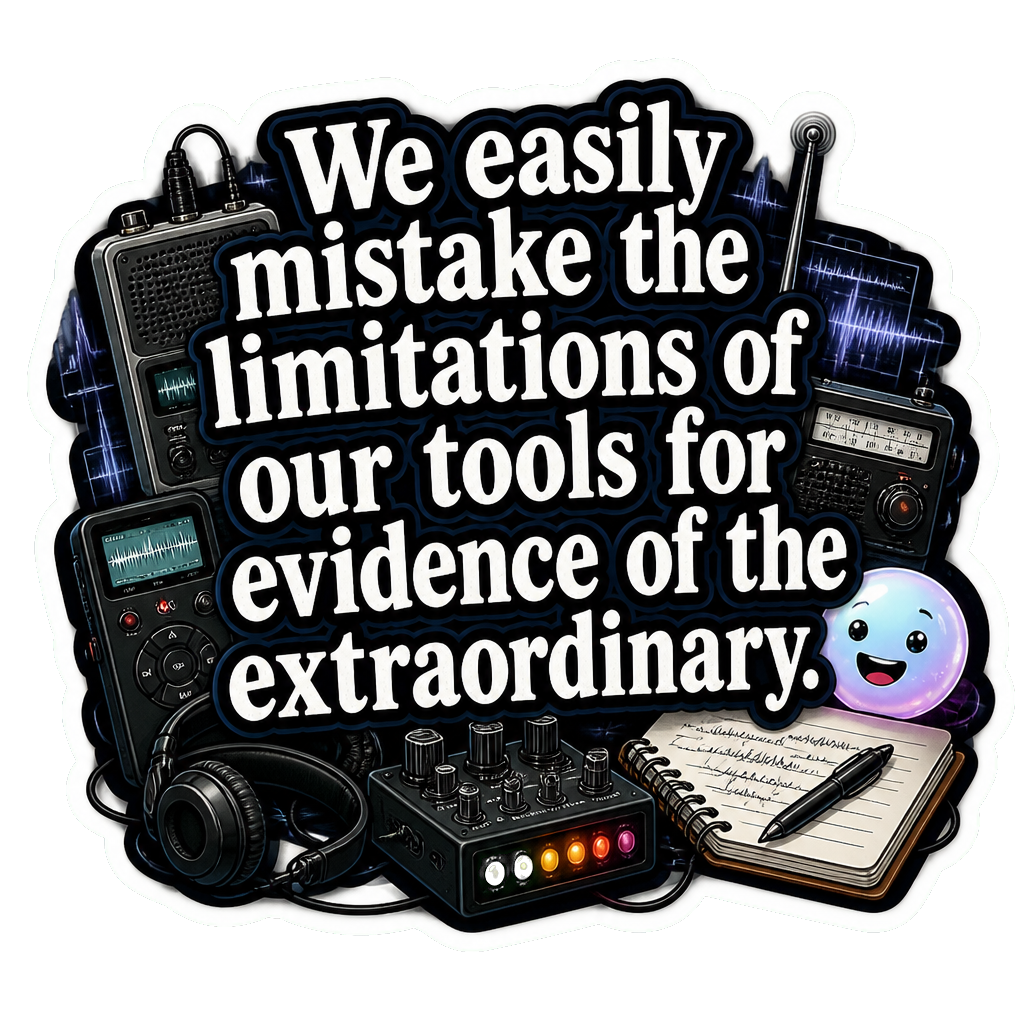We easily mistake the limitations of our tools for evidence of the extraordinary.
