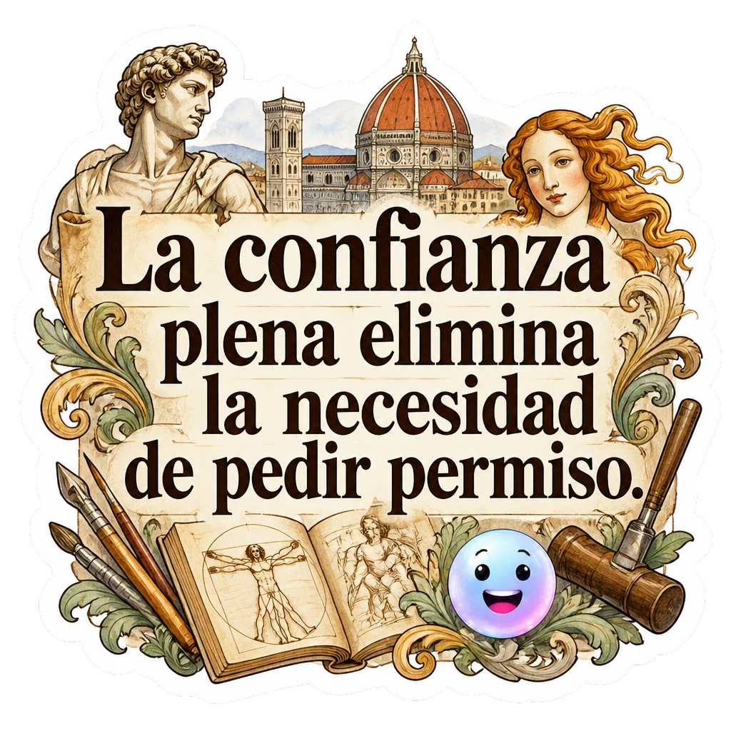 La confianza plena elimina la necesidad de pedir permiso.